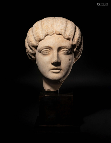 A Roman Marble Portrait Head of the Empr…