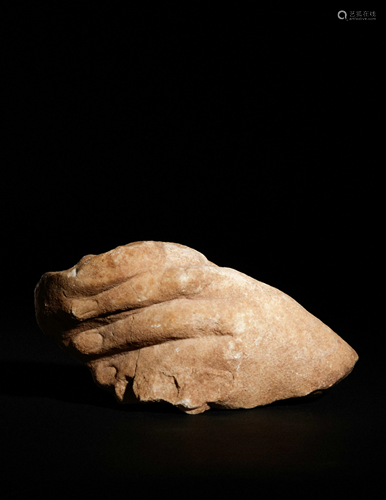 A Roman Marble Over-Lifesized Hand from …