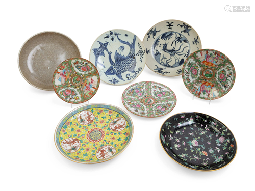 Eight Chinese Porcelain Plates