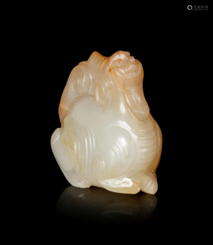 A Yellow Jade Figure of a Recumbent Ram