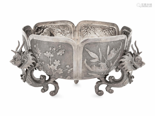 A Chinese Export Silver Bowl