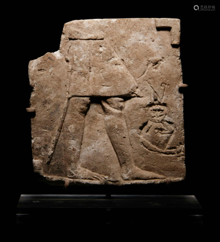 An Egyptian Limestone Sculptor's Model…