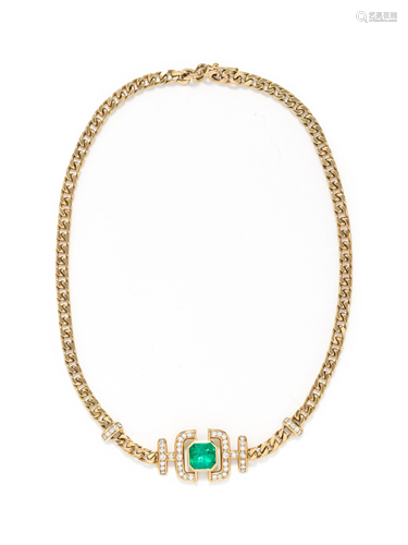 YELLOW GOLD, EMERALD AND DIAMOND…