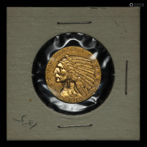 A 1915 Indian Head $5 Gold Coin