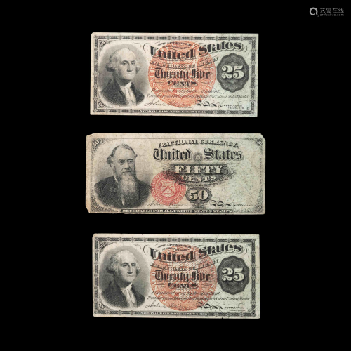 A Group of Three United States Fourth Issue …
