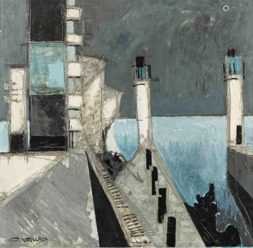 Claude Venard (French, 1913-1999) Le Port