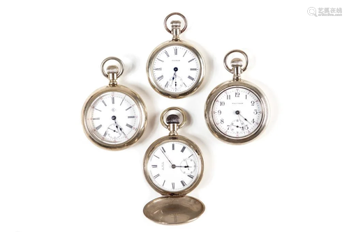 FOUR ANTIQUE POCKET WATCHES