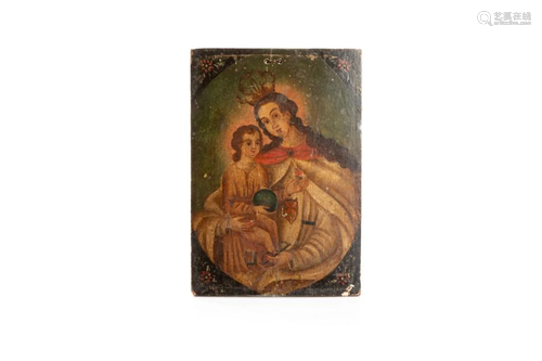 19TH CENTURY QUEEN OF HEAVEN ICON