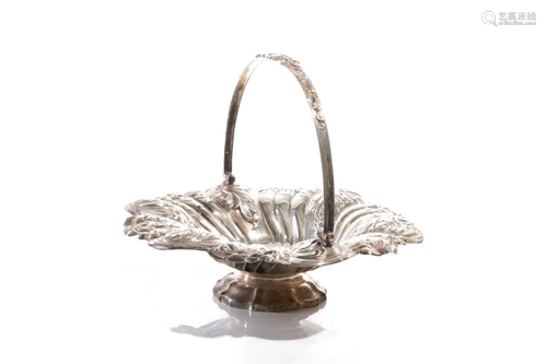 EARLY 19TH C ENGLISH SILVER BASKET, …