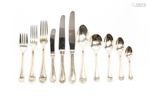 143 PIECES BIRKS SILVER FLATWARE, 4,319g