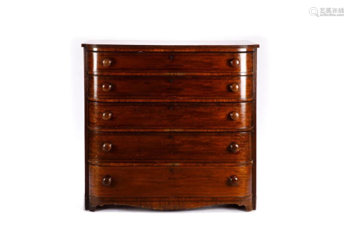 GEORGE III MAHOGANY FIVE DRAW…