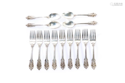 13 PIECE GRAND BAROQUE WALLACE SILV…