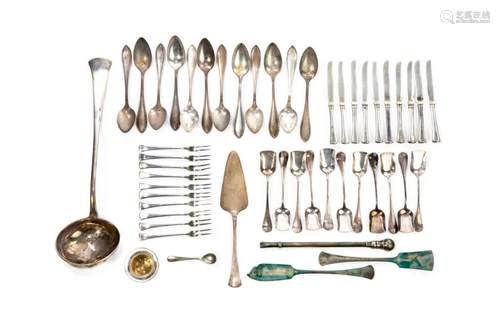 50 PIECES OF SILVER FLATWARE