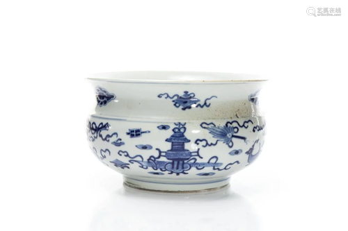 CHINESE BLUE & WHITE PORCELAIN