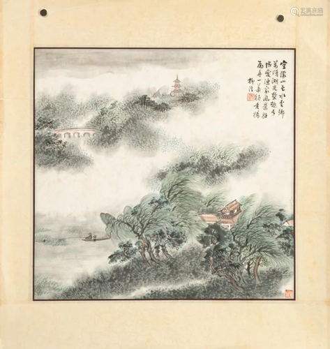 LIU XI CHINESE LANDSCAPE PAINTING