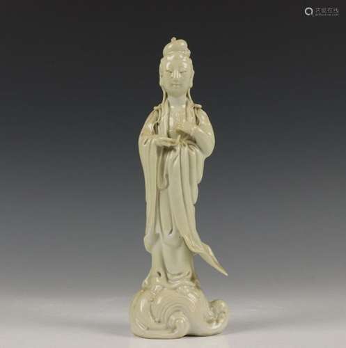 China, blanc de chine figuur van Guanyin, 19e 20e …