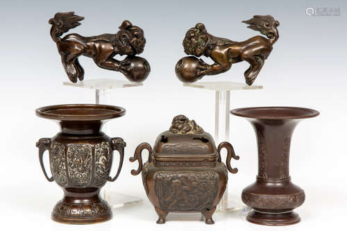 China en Japan, collectie bronzen objecten, 19e ee…