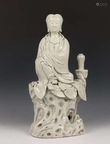 China, groot formaat blanc de Chine Guanyin, 20e e…