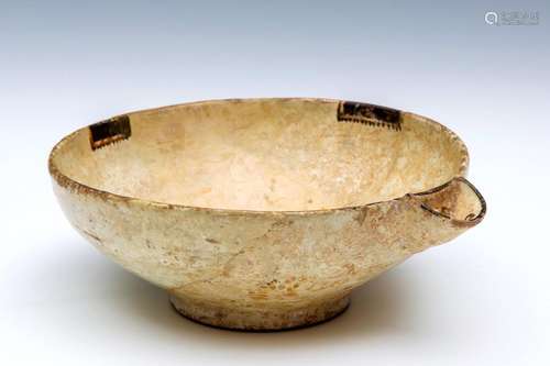 Persia, Nishapur, rare terracotta bowl with sprout…