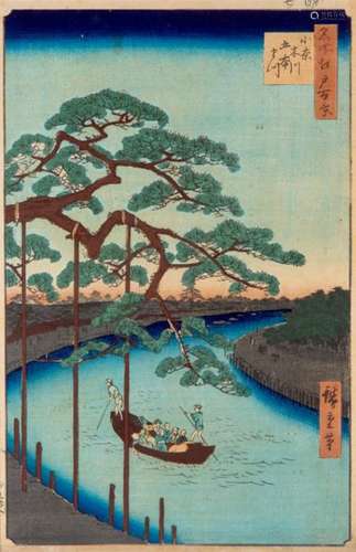 Japan, houtsnede, Utagawa Hiroshige (1797 1858),'V…