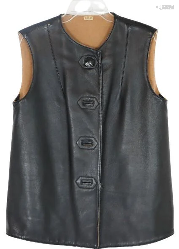 Vintage Gucci Italian Leather Vest