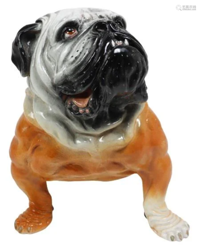 Vintage Italian Terracotta Bulldog