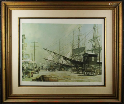 John Stobart (b. 1929), American, Lithograph