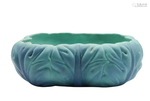 Van Briggle Leaf Design Bowl