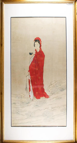 Large Chinese Painting of a Magu