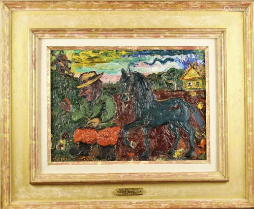 David Burliuk (1882-1967) Russian, Oil on Bo…
