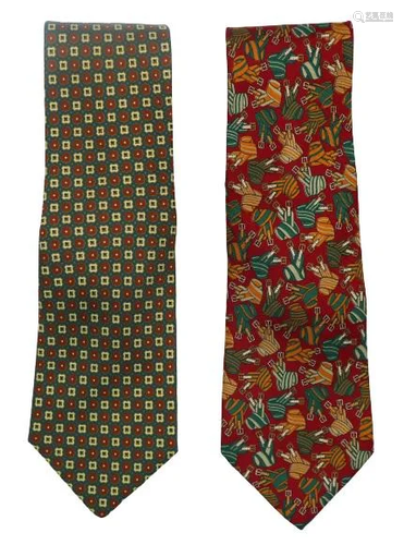 Pair of Italian Fendi Ties