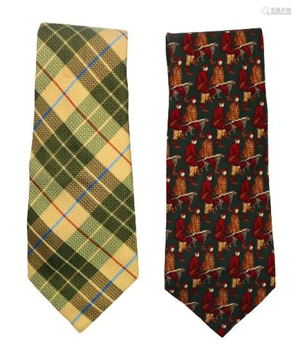 Pair of Aquascutum Italian Ties