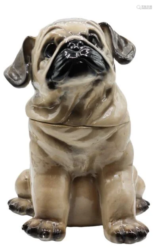 Ceramic Pug Cookie Jar