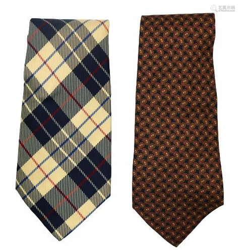 Pair of Aquascutum Italian Ties