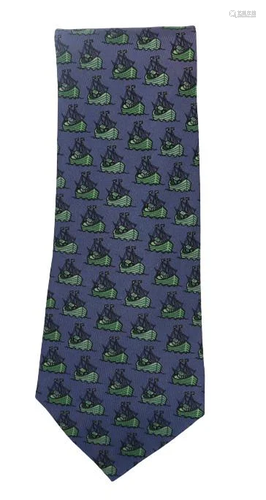 Hermes Silk Ship Tie