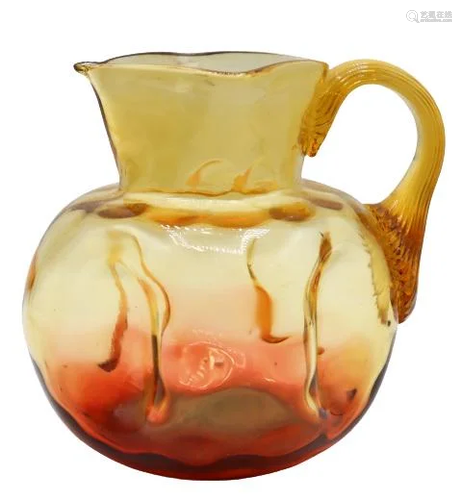 Hand-blown Glass Pitcher