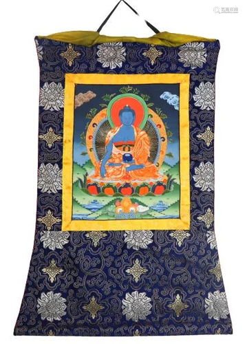 Traveling Hand Painted Medicine Buddha …