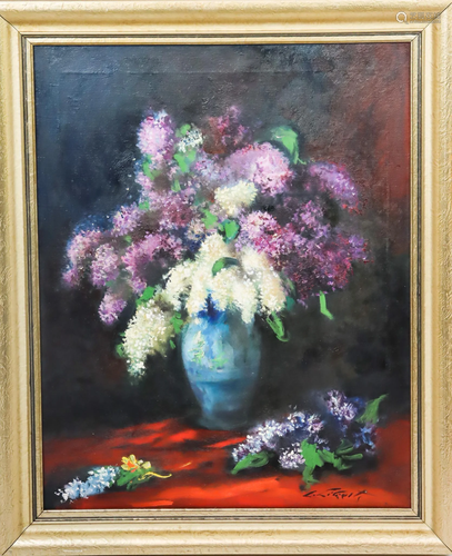 20th Century Still Life Oil on Canvas, Signed