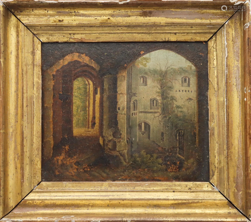 Late 18th/19th C. English Oil on Board