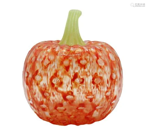 Blown Glass Pumpkin