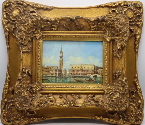 Venetian Scene, Oil on Board