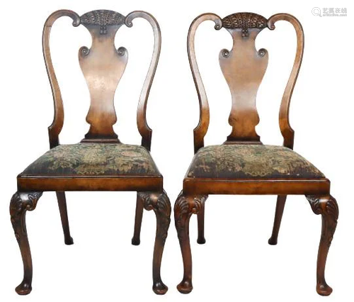 Pair of Upholstered Dining Chairs