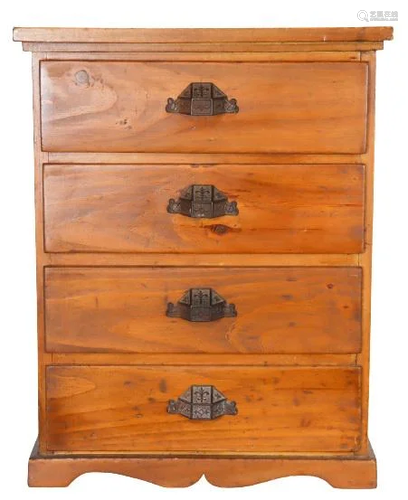 Antique Diminutive Four Drawer Chest