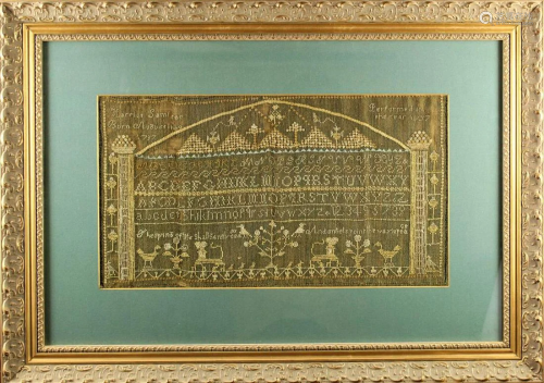 Important Early 19th Century American Sampler…