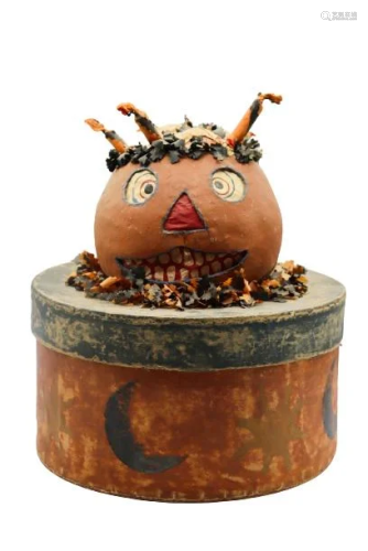 Early Vintage Halloween Lidded Candy …