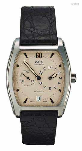 Oris Herrenarmbanduhr «Tonneau Regulator»