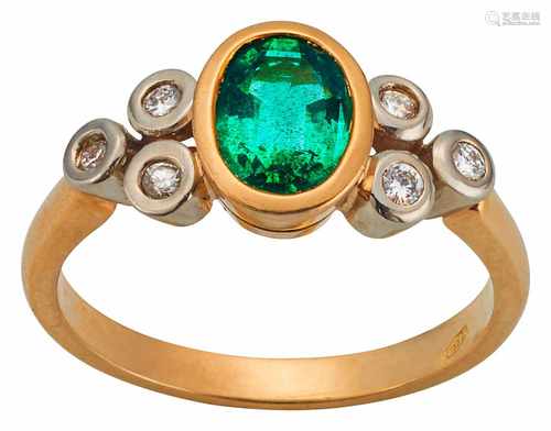 Vintage Turmalinring mit Brillanten