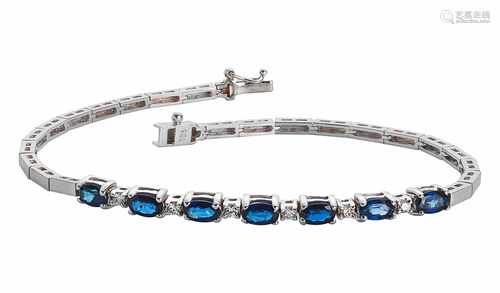 Armband mit Saphiren und Brillanten