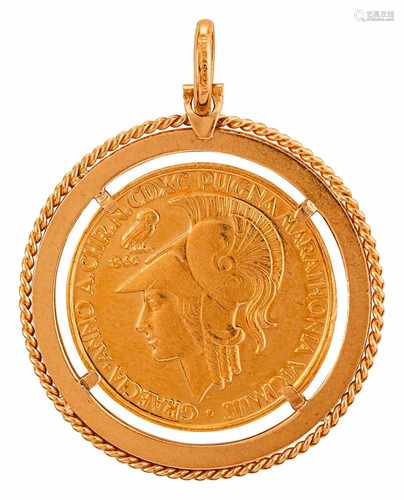 Collieranhänger mit Aureus Magnus Goldmedaille