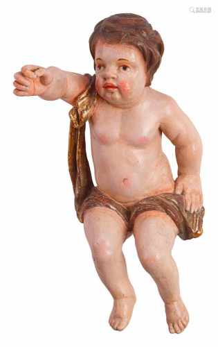 Barockputto mit weisendem Gestus